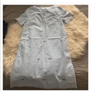 Vineyard Vines light blue cotton dress w/ whales